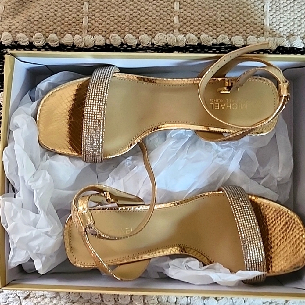 Michael Kors Carrie Embellished Dress Sandals